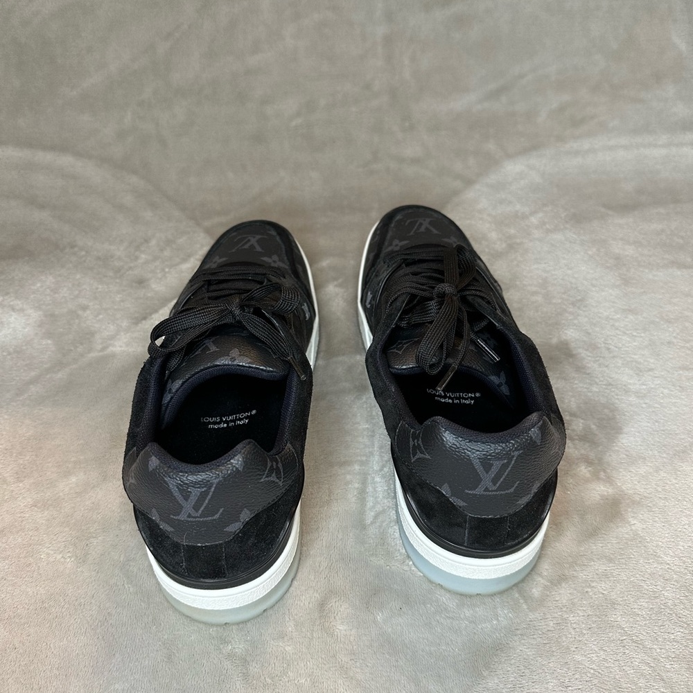 Louis Vuitton Black & Gray Sneaker Trainers - Picture 7 of 11